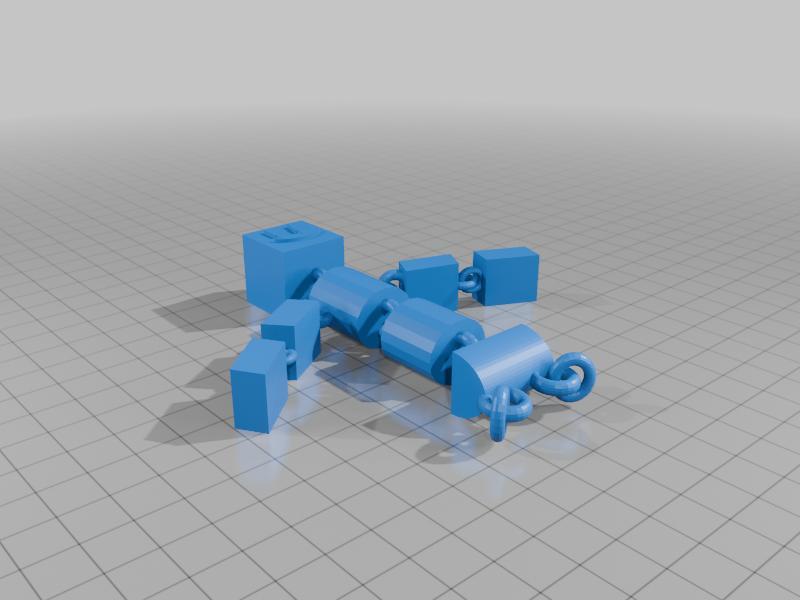 An articulated ragdoll/dummy! uses the same link design as the articulated noodle/snake.