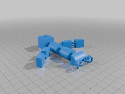 An articulated ragdoll/dummy! uses the same link design as the articulated noodle/snake.