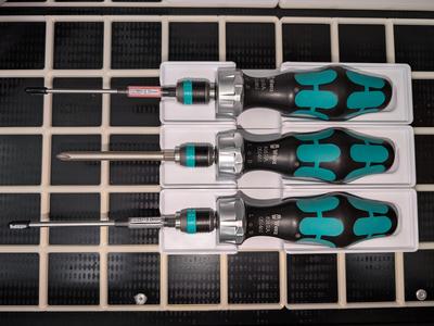 Gridfinity Wera Driver Holder