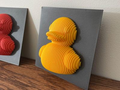 Rubber Duck Layered Sculpture - 12 x12cm 75gr