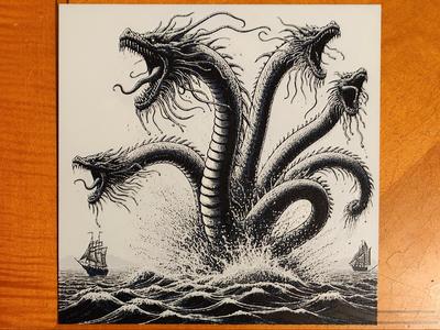 Hydra of Lerna Hueforge - Greek Mythology