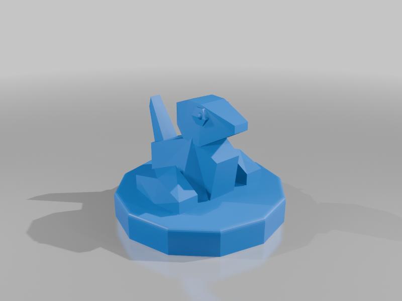 Porygon Pokemon Low Poly Figure 137