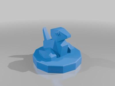 Porygon Pokemon Low Poly Figure 137