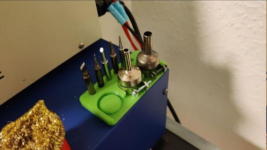 Heatgun nozzles & soldering tips holder