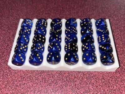 Easy Access Gaming Dice Tray. Holds 12mm x 30 D6