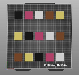 Prusa XL 5TH First Layer Test Pattern