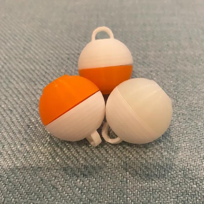 Snap-Together Basic Two Color Fishing Floating Bob - 1 inch
