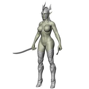 Araniel elf girl 5 nude
