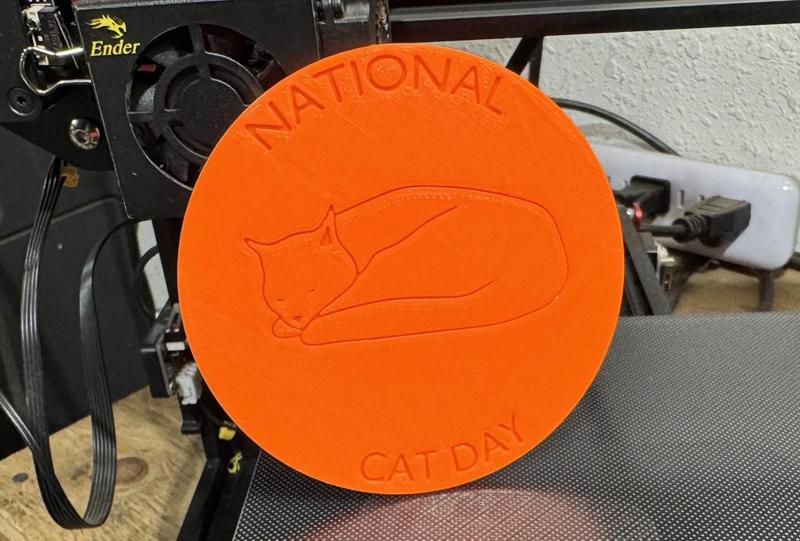 National Cat Day Coaster