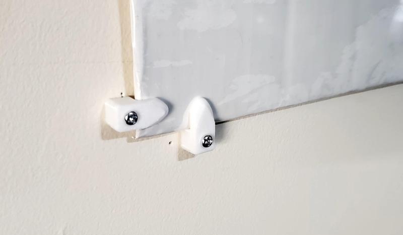 Wall Mounting Retention Tabs (for Boards, Mirrors, etc.)