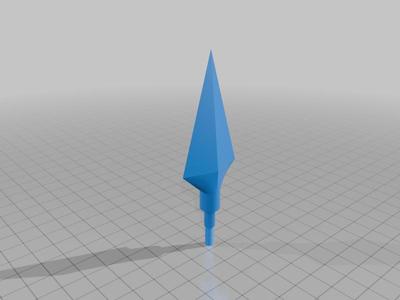 2 arrowheads with M4 metric threads