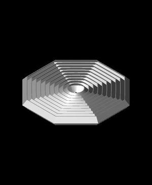 Octagon Concentric Fidget toy - Torture Test (EASY)