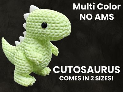 Cute Knitted Dinosaur / No AMS Needed