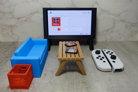 Flat Screen Mini TV Compatible with Switch (OLED/Original)