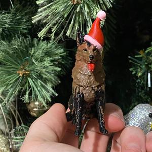 Christmas Santa Hat German Shephard
