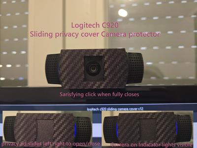 Logitech c920 Sliding Privacy camera cover