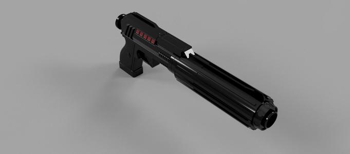 Custom Made DC-17 Suppressed STL File (3D Print File Only)