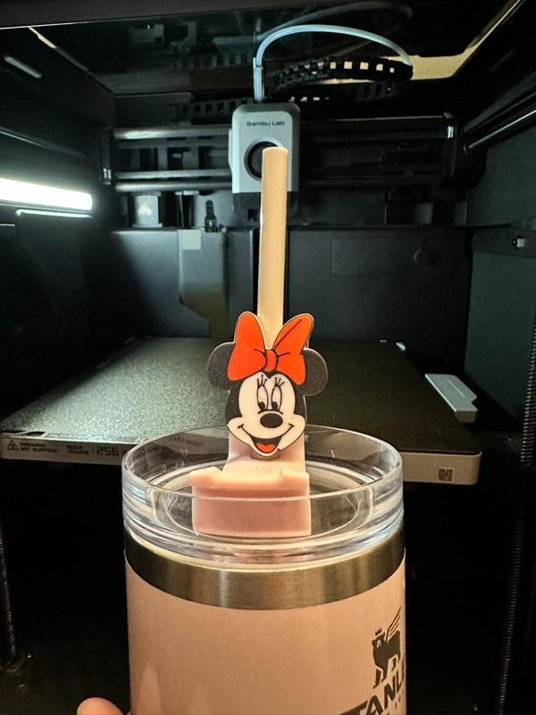Minnie Mouse Straw Topper