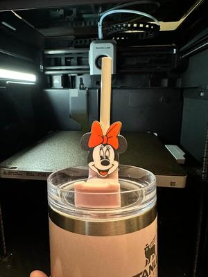 Minnie Mouse Straw Topper