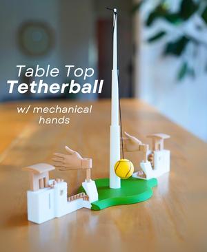 Table Top Tetherball - With Fully Functional Mechanism Hands - Desktop Game