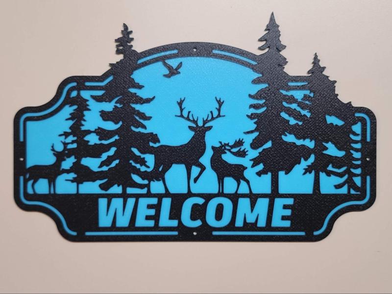 Wildlife Welcome Sign - Customizable