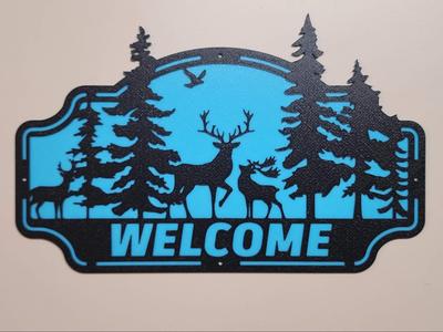 Wildlife Welcome Sign - Customizable