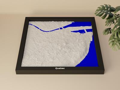 Québec, Canada - 3D Miniature