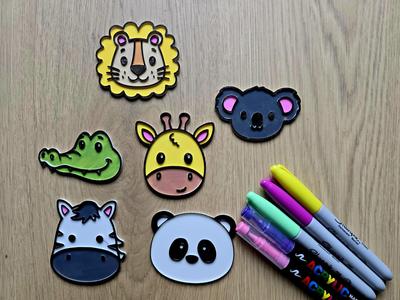 Cute Animal DIY Coloring Head Pack Craft Creative