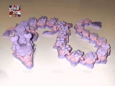 Articulated flexi dragon hearts V2