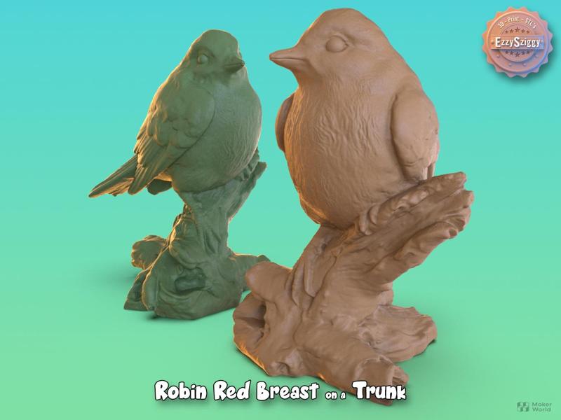 Robin Red Breast on a trunk