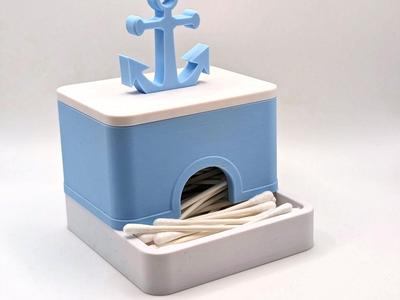 Q-tip Dispenser - Maritime
