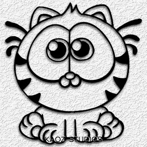 baby garfield wall art kitty wall decor kitten decoration