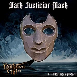 FANTASY DARK JUSTICIAR MASK BALDURS GATE 3