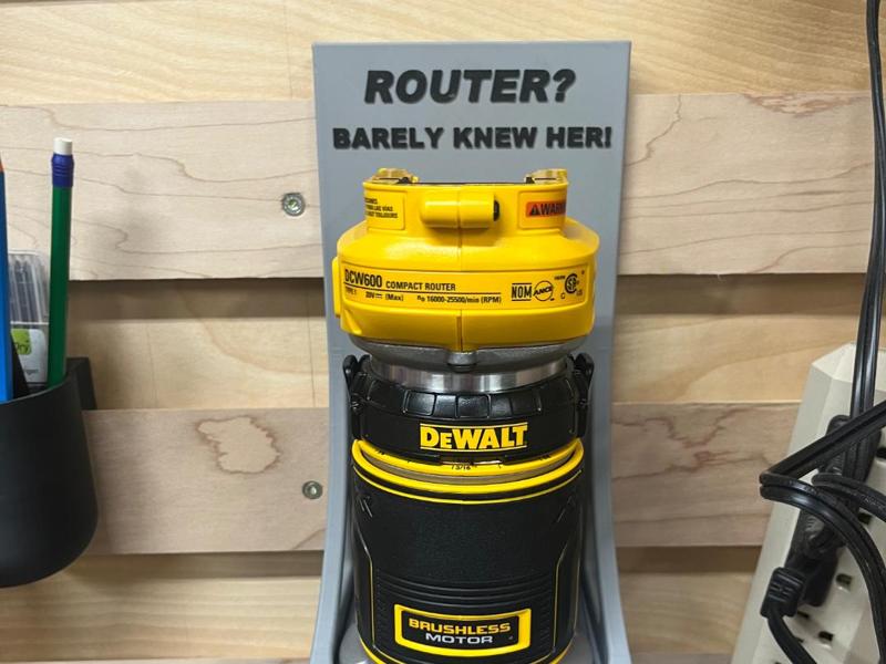 Dewalt router holder for french cleat wall