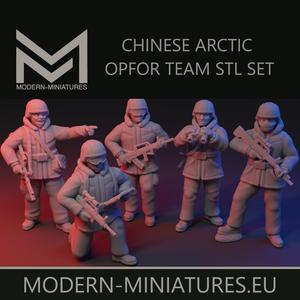 Chinese Arctic troops 28mm miniatures.