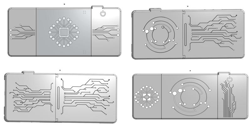3D Printable Mainboard Case Circuits Style