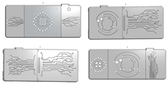 3D Printable Mainboard Case Circuits Style