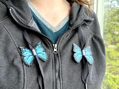 Butterfly Sweatshirt String Charms