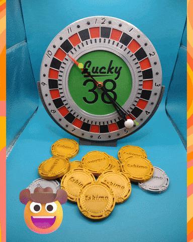 Fallout Lucky 38 Roulette Wall Clock