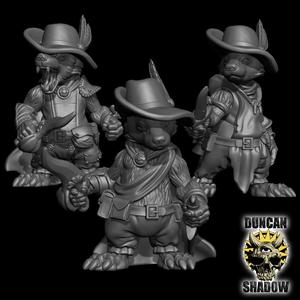 Badger Folk with Daggers (Pre Supported)
