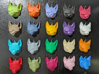 Miniature cool cat color swatches