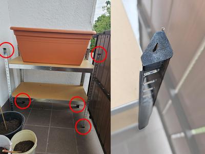 Leg cover for regal shelf (work rack)