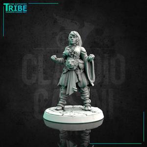 (0095) Female elf, human, tiefling, half-orc, firbolg monk