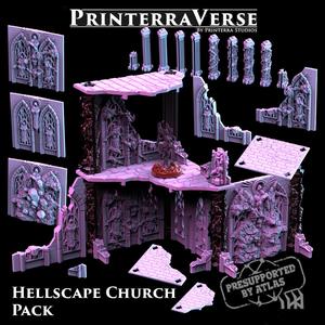 005-2-003 BELTHAZARK Modular Hellscape Church Building Terrain