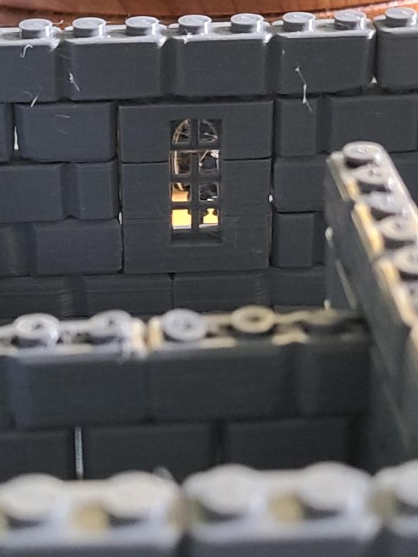 Stone Gothic Window Bricks - Compatible with Lego (r) Bricks and 25mm TTRPGs such as D&D (r)