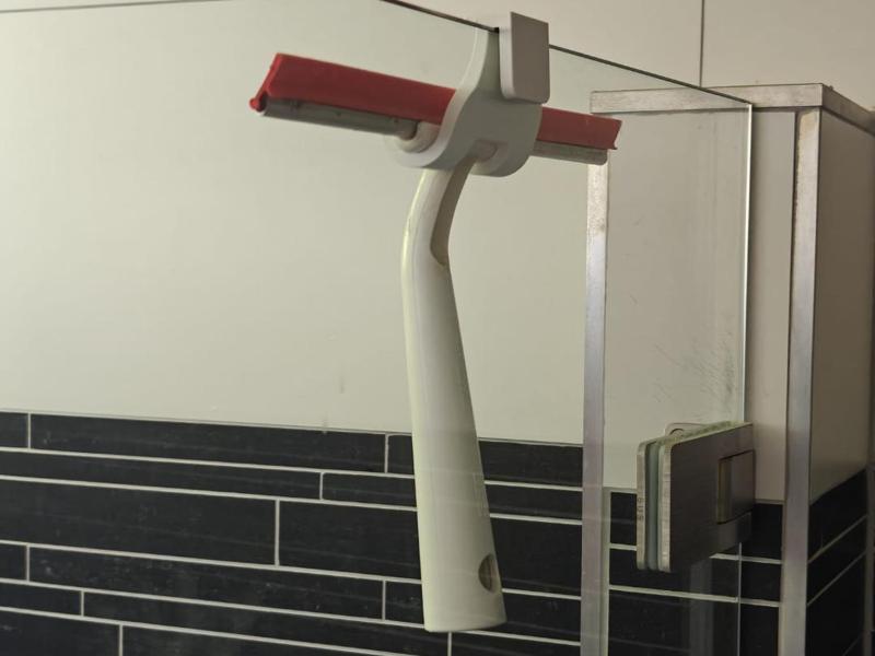 Bathroom Shower Glass Wiper Hook