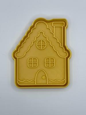 Christmas gingerbread house cookie cutter / stamp