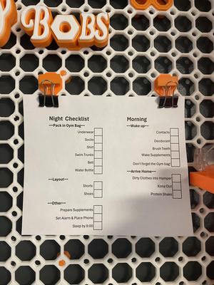 Multiboard Binder Clip Holder