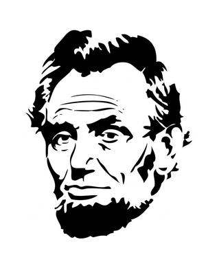 Abraham Lincoln Stencil