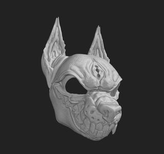 3D MODEL FURSUIT BASE ANGRY DOG